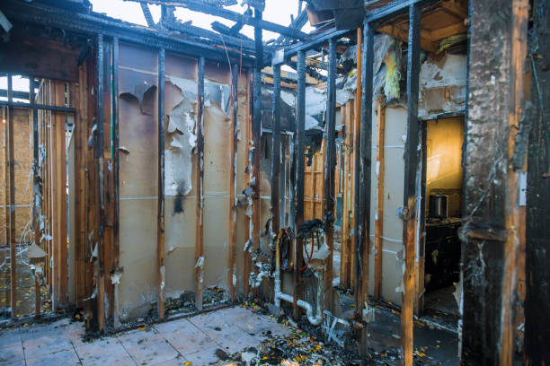Professional Fire Damage Removal technician working in Reidsville, NC